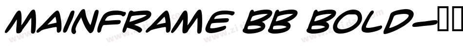 Mainframe BB Bold字体转换